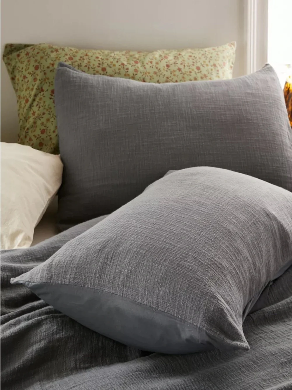 NWT Urban Outfitters Cozy Slub Sham Set